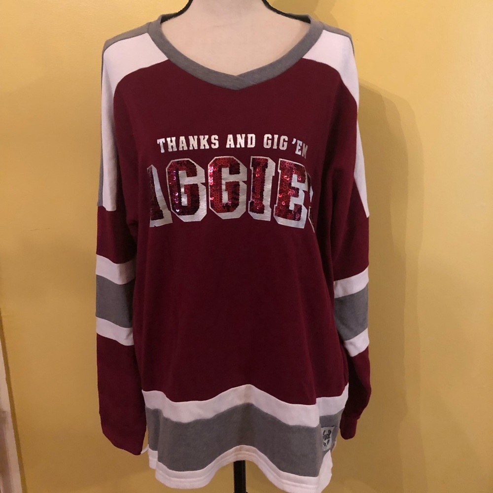 PINK aggies top